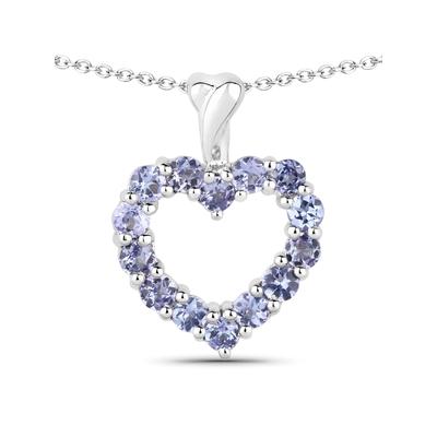 Vira Jewels Anhänger mit Kette 925 Sterling Silber rhodiniert Tansanite Image