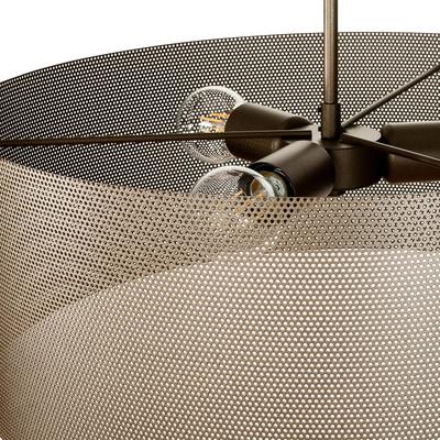 Deckenlampe Zofia Domiluce, dimmbar, braun / rost, für Wohn- / Esszimmer, Metall, Modern, Deckenlampe Image