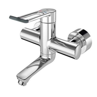 KWC Aquarotter Thermostat-Wandbatterie, F4, EHM, Schwenkauslauf, 200 mm, Hebel 148 mm, 2030066753 2030066753 Image