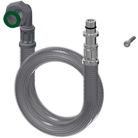 KWC Aquarotter Schlauch, F5, G1/2 und Steckfitting, 950mm, DN10, L-Form, 2030060323, 2030060323 2030060323 Image