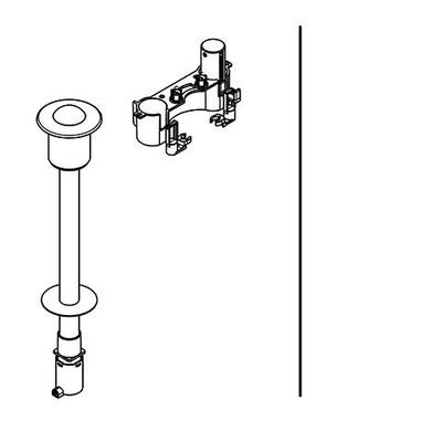KWC Aquarotter Betätigung, für WC-Spülkasten, pneumatisch, Hinterwandmontage, 3600005033 3600005033 Image