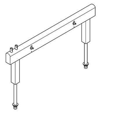KWC Aquarotter Armatureneinh., Edst., doppelreihig, 4 Waschplätze, 1400 mm, Wasserans oben, 20300705 2030070532 Image