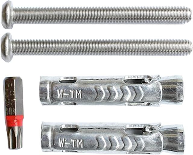 KWC Aquarotter Sicherungssystem, HEAVY DUTY, 2 Schrauben, 2 Schwerlastdübel, Bit, 2000101366 2000101366