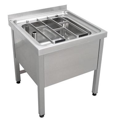 KWC Aquarotter Standausguss, SIRIUS, Edelstahl, 650x650x598 mm, Klapprost, geschraubt, 2000100061 2000100061 Image