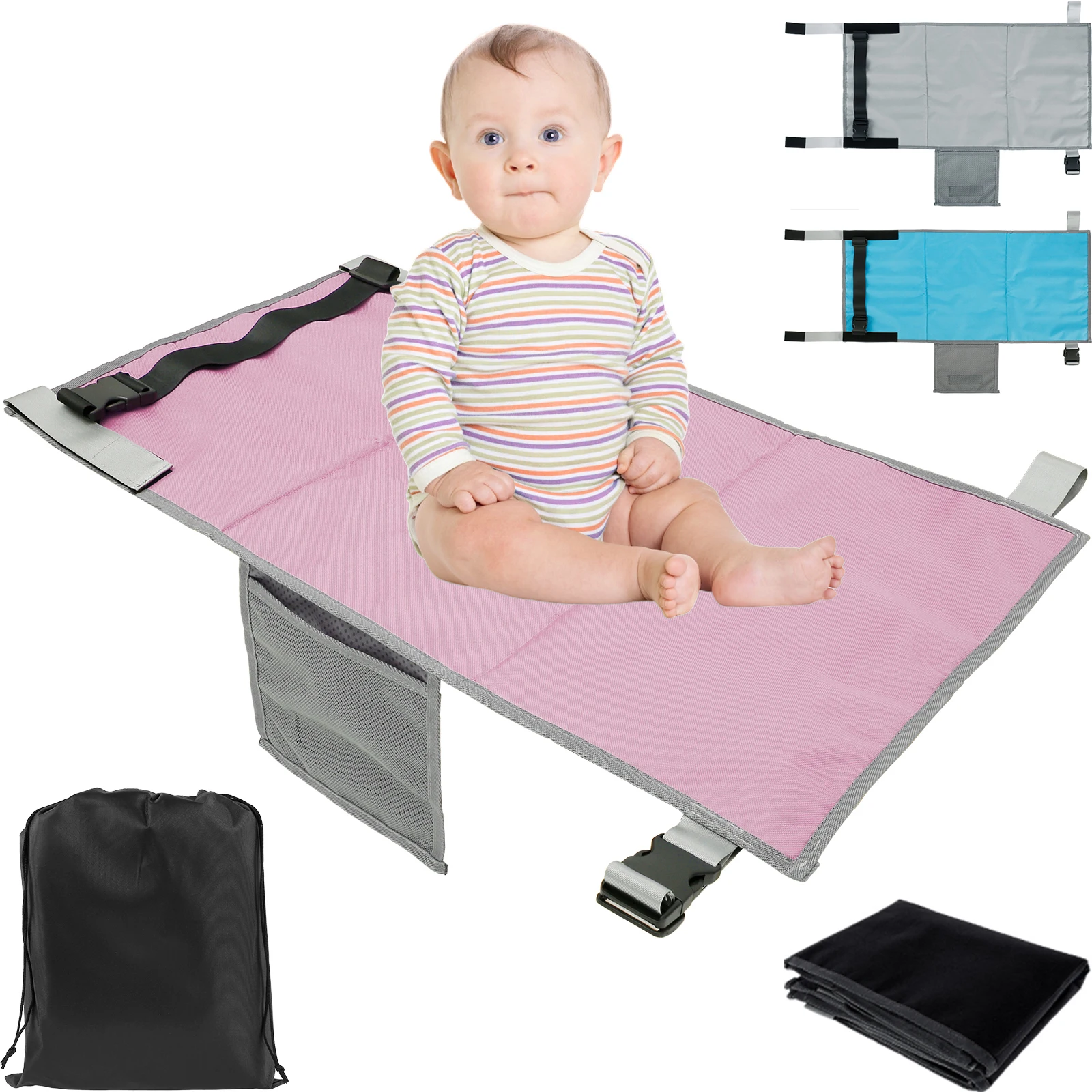 Kinder Reise Flugzeug Bett Baby Pedale Bett Tragbare Reise Fußstütze Hängematte Kinder Bett Flugzeug Sitz Extender Bein Rest Für Kinder