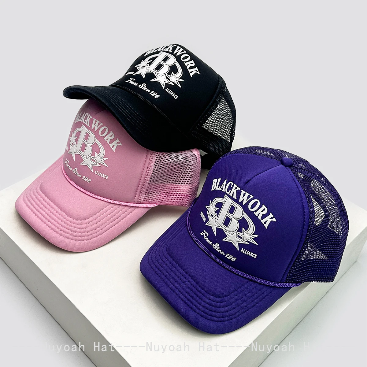 Amerikanischen Stil 3D Gedruckt B Buchstaben Baseball Hüte Sonnenschirm Mesh Neue Unisex Hip Hop Atmungsaktive Persönliche Trucker Caps Vielseitig