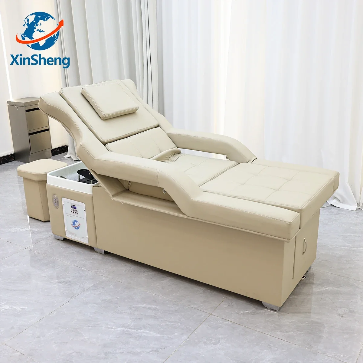 XinSheng Haarwasch- und Dampfshampoo-Bett, Kopf-SPA-Salonstation, Massagetisch, Massageliegen, Friseursalon-Gewerbemöbel Image