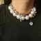 Collier ras du cou de chaîne de perles de cristal de luxe pour femmes, Style Design, accessoires féminins à la mode