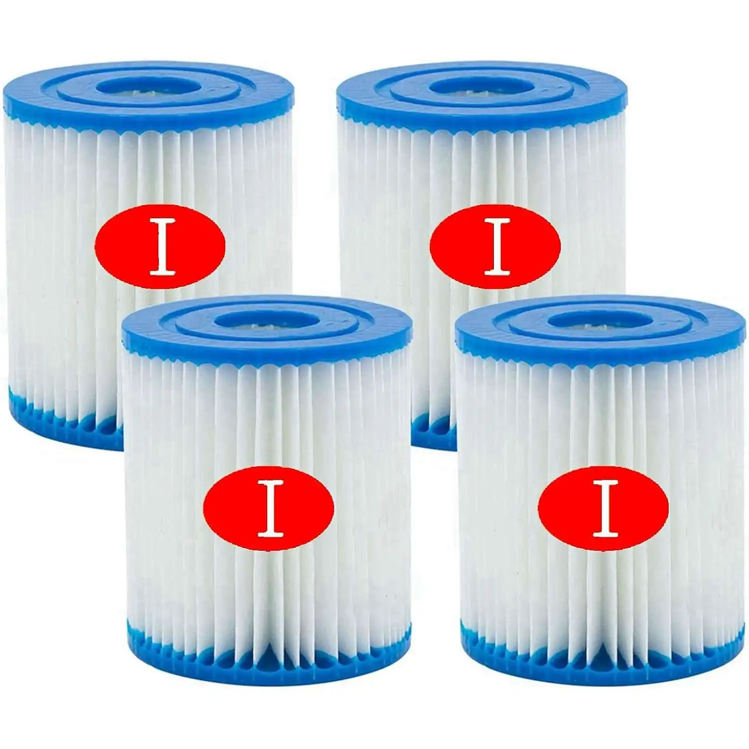 Cartouche de Filtre de Piscine pour Bestway I, Cartouche de filtres pour Piscine Gonflable, Cartouche de Filtre pour Bestway 58381 58093, Filtres de Rechange Compatibles avec Flowclear Type I