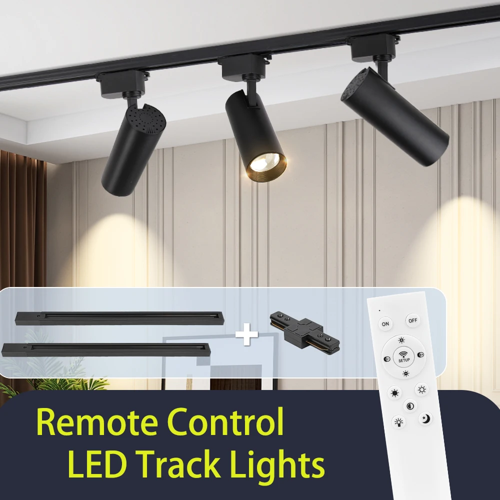 Fernbedienung Track Licht Smart Control Led Spot Lampen Shop Schiene Lichter Moderne Decken Lampe für Wohnzimmer Mall Restaurant Zimmer Dekor