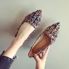 Damen-Flats, eleganter Stil, spitzer Zehenbereich, Damenschuhe mit flachem Absatz, Slip-on-Loafer, Übergröße, Größe 33, 41, 42, 43, 44, 45, Schwarz, lässig