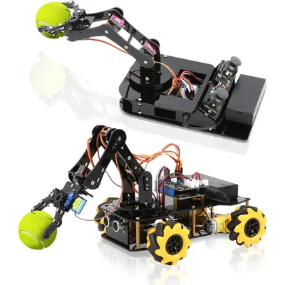 ACEBOTT 5 DOF Smart Robot Arm Car Kit und 4 DOF ESP32 programmierbarer Roboter für Arduino STEM pädagogisches DIY-Roboterarm-Kit