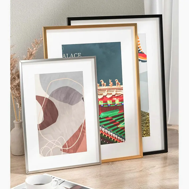 A2-Bilderrahmen aus Aluminiumlegierung, 40 x 60 cm, Posterrahmen, Kpop-Fotokartenhalter, A3-Rahmen für Fotos, A2-Posterrahmen Image