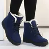 Schnee Frauen Stiefel Plattform Schuhe Frauen Lace-Up Frauen Schuhe Mode Stiefeletten Warme Weiche Botas Mujer frauen Winter schuhe Stiefel