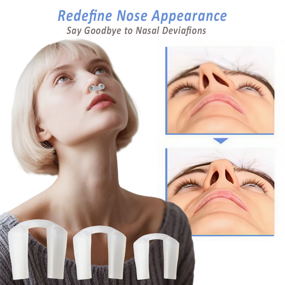 Postoperativer Nasenkorrektur-Nasenlochhalter, Formung und Unterstützung der Nasenkorrektur, Fixateur, Silikongel, Nasenklammer, Nasenflügel, Schönheit Image