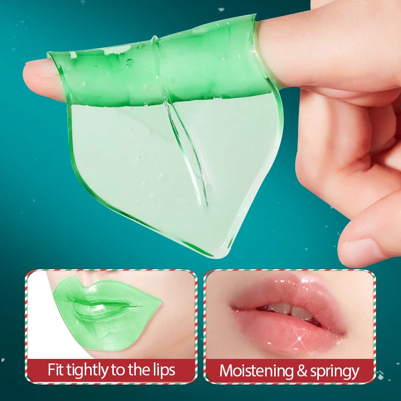 Weihnachts-Avocado-Lippenmaske – Feuchtigkeitsbehandlung über Nacht, speziell für trockene, rissige Lippen konzipiert. Lippenpflege. Image