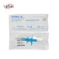 Siringa per animali rfid da 60 pezzi 2*12mm siringa per microchip per animali 134.2KHz siringhe per animali ISO Chip per animali EM4305 siringa per animali