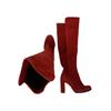 Stuart Weitzman Damen Stiefel, Gr. 36, rot, Leder