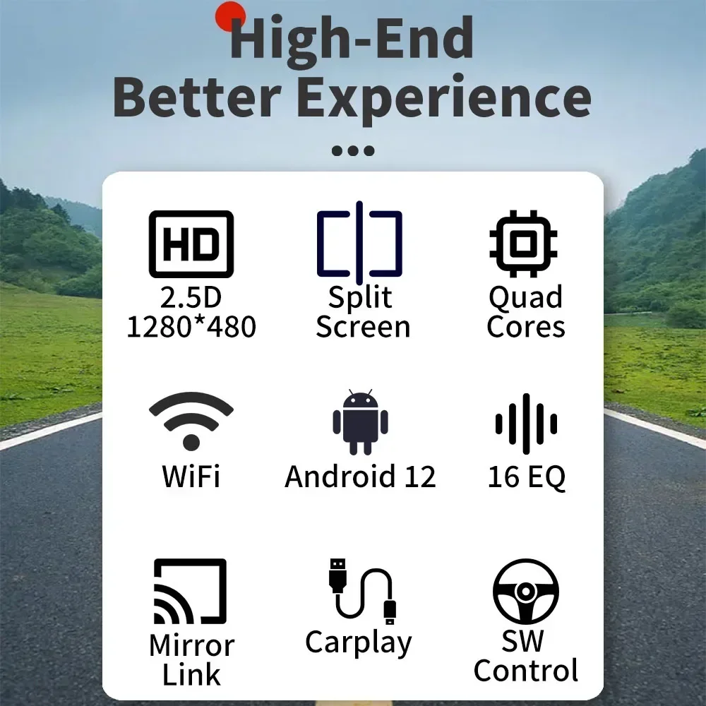 Android Car Multimedia for VW Volkswagen Sharan Seat Alhambra 1 I 1995-2000 6.86" Screen 1 Din Radio Stereo Head Unit Carplay