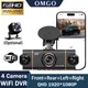 Dash Cam a 4 canali da 360 gradi per auto WIFI APP Car DVR 1080P 4 obiettivo della fotocamera Driver video Registratore Telecamera per retromarcia per Vehich