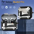 Custodia mimetica con blocco di sicurezza per Samsung Galaxy Buds 3 Pro Buds3 Pro Buzz 3 Pro Cover Auricolari Accessori Coque Funda con gancio