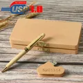 Chiavetta USB 3.0 da lavoro in faggio ad alta velocità Confezione regalo Chiavetta a sfera Chiavetta di memoria Chiavetta USB in legno Logo personalizzato gratuito 64 GB