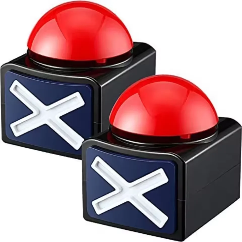 Pulsante di allarme cicalino di risposta del gioco con luce sonora Pulsante di risposta del gioco interattivo per bambini Educativi Impara il gioco di famiglia Quiz Show