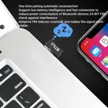 Adattatore Bluetooth USB Dongle Bluetooth 6.0 per PC Windows 10/11 Ricevitore Bluetooth 5.3 per mouse Tastiera Cuffie Altoparlante