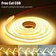 Strisce LED COB Taglio libero 400 LED / M Luce a nastro LED flessibile 3000K 4000K 6000K Illuminazione lineare 1-10M 12V 24V Decorazione domestica