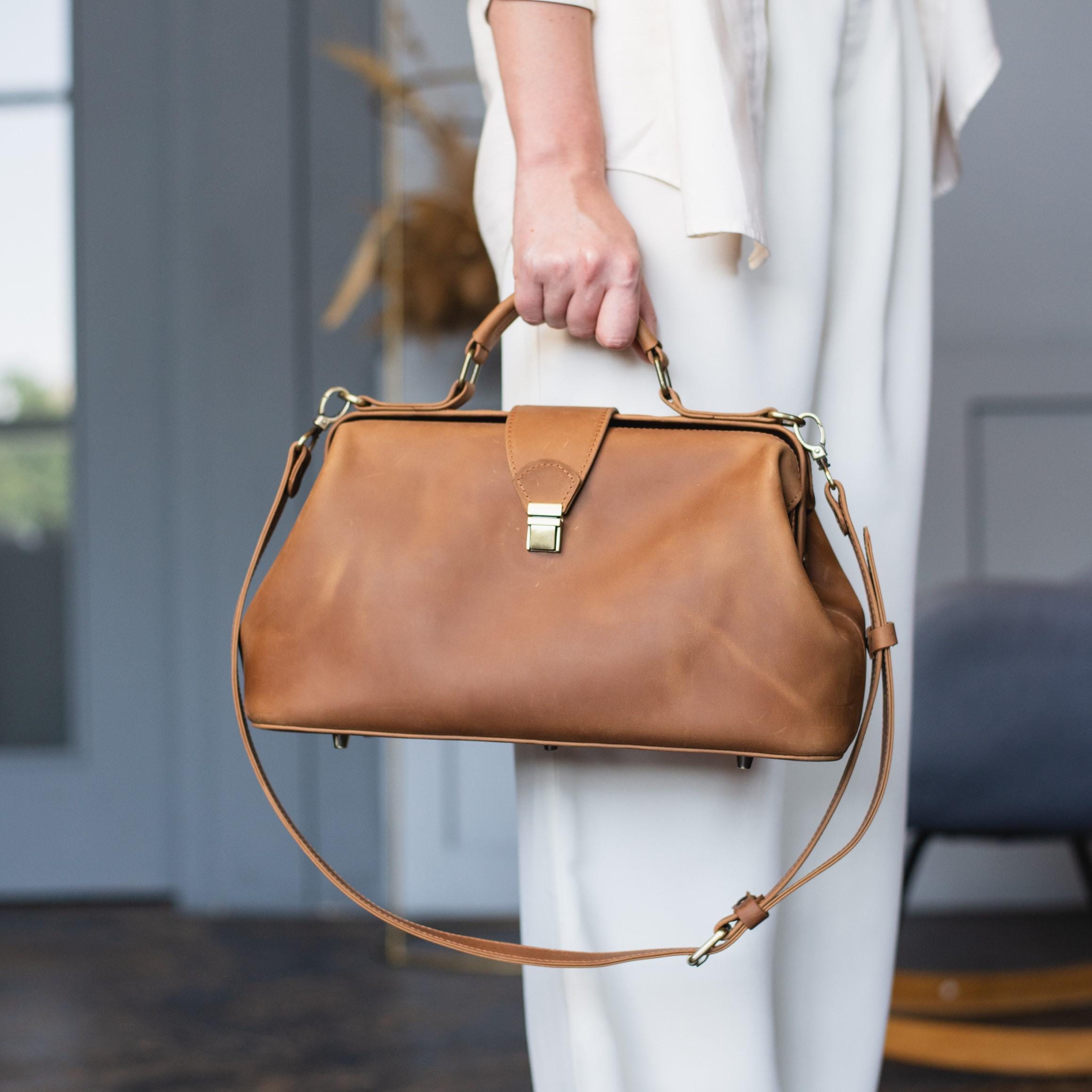 Borsa da medico in pelle da donna, borsa a mano in stile medico, borsa da medico in pelle con iniziali, borse in pelle fatte a mano per donna, borsa d