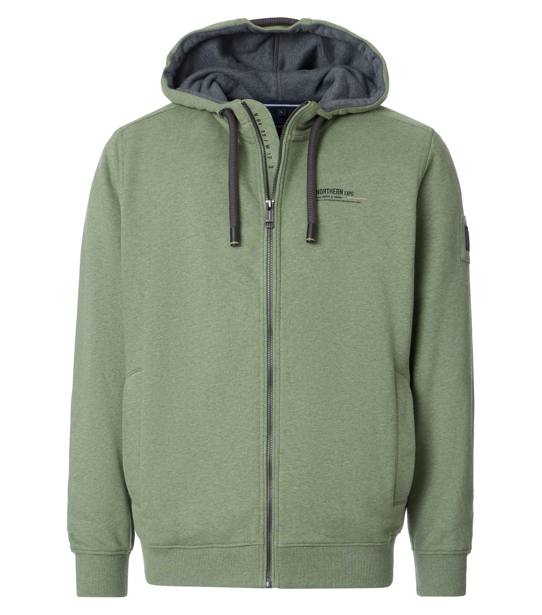 Sweatshirt CASAMODA "CASAMODA Sweatshirt uni", Herren, Gr. XL, türkis, 60% Baumwolle, 40% Polyester, Sweatshirts Image