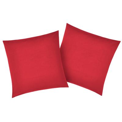 Kissenbezüge HOME AFFAIRE "Luisa.", rot, B:50cm L:50cm, Renforcu00e9, Renforcu00e9, Kissenbezüge, aus 100% Baumwolle, mit Reißverschluss, atmungsaktiv, uni Image