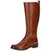 Stiefel CAPRICE "Caprice Stiefel Leder", Damen, Gr. 36, braun (cognac), Leder, casual, Schuhe