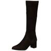 Stiefel PETER KAISER "Peter Kaiser Stiefel Leder", Damen, Gr. 39, schwarz, Leder, casual, Schuhe
