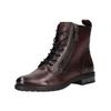 Schnürstiefelette BAGATT "BAGATT Stiefelette Leder", Damen, Gr. 36, rot (bordeaux), Leder, casual, Schuhe