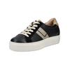 Sneaker PAUL GREEN "Paul Green Sneaker Leder/Textil", Damen, Gr. 38,5, gold (schwarz, gold), Leder, Textil, casual, Schuhe