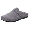 Pantoffel ROHDE "RODIGO-H", Herren, Gr. 44, grau, Filz, meliert, klassisch, Schuhe, Hausschuh, Schlappen, Homeslipper mit innenliegender Plateausohle