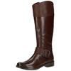 Stiefel CAPRICE "Caprice Stiefel Leder", Damen, Gr. 37, braun (dunkelbraun), Leder, casual, Schuhe