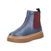 Stiefelette ANDREA CONTI "Andrea Conti Stiefelette Leder", Damen, Gr. 40, navy, rot, Leder, casual, Schuhe