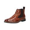 Stiefelette BUGATTI "bugatti Stiefelette Leder/Textil", Damen, Gr. 43, braun (cognac), Leder, Textil, casual, Schuhe