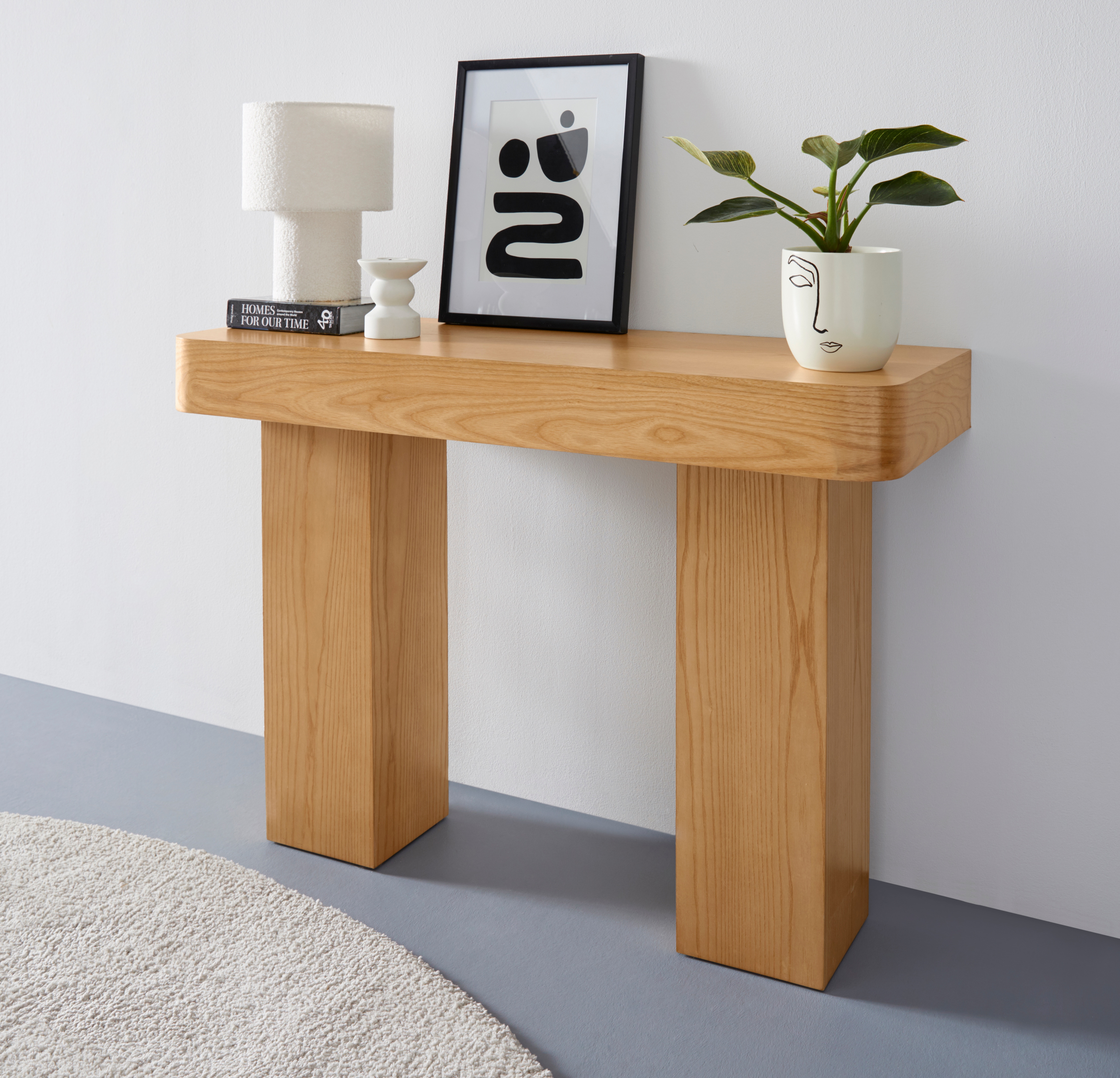 Konsolentisch "Selmia", beige (naturfarben), B:110cm H:74cm T:40cm, LEGER HOME BY LENA GERCKE, Tische, massiv, in heller Holzoptik, robust, Breite 110 cm