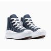 Sneaker CONVERSE "CHUCK TAYLOR ALL STAR MOVE", Gr. 34, navy, navy, weiß, Textil, sportlich, Schuhe