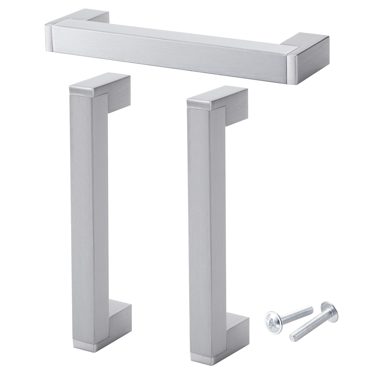 ID Dinkel 1 x EDELSTAHL Möbelgriff 224mm Lochabstand 15mm Möbelgriffe QUAD Griffe für Küchenschränke Möbel Image