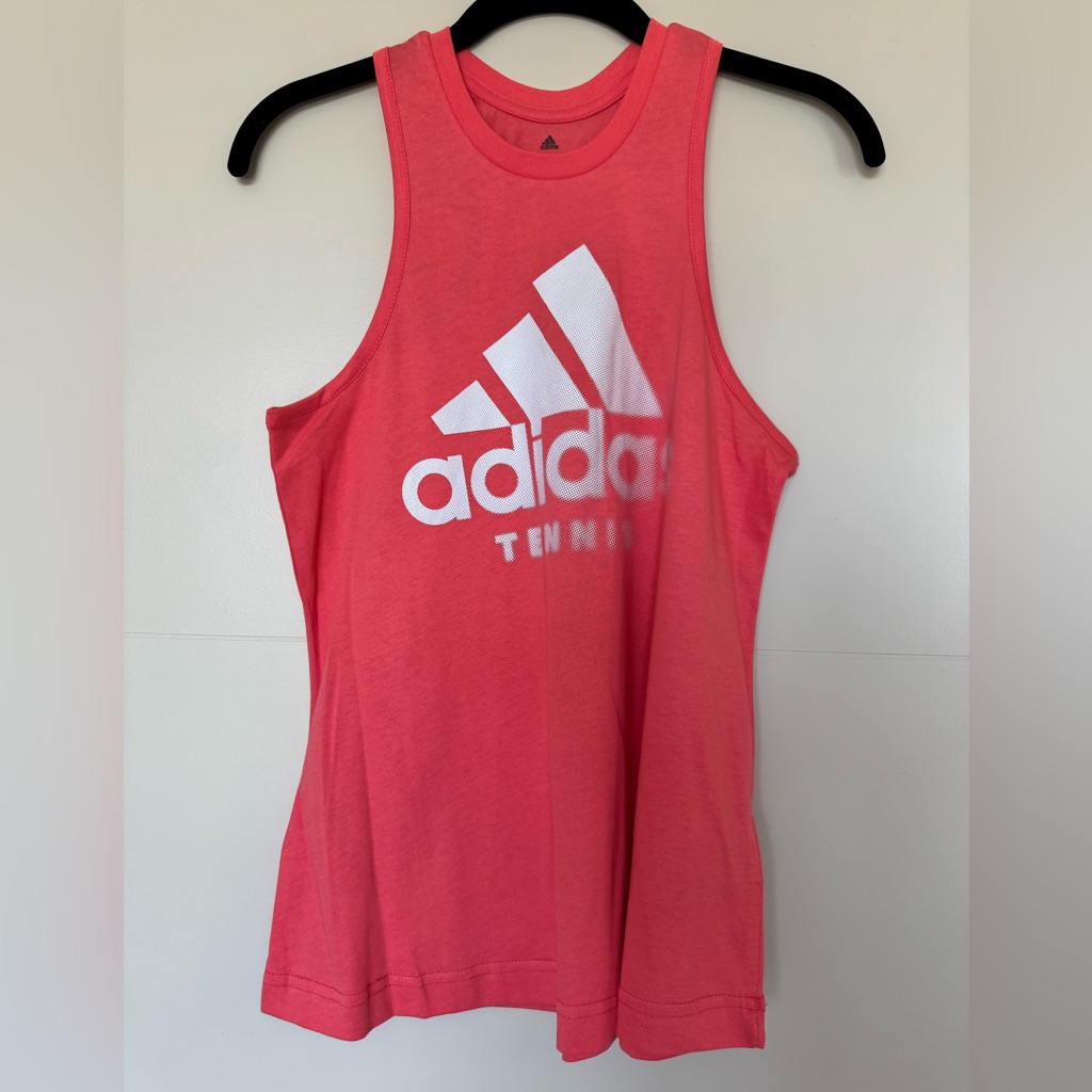Adidas Tops | Adidas Coral Pink Tennis Category Tank Top | Color: Pink/White | Size: S