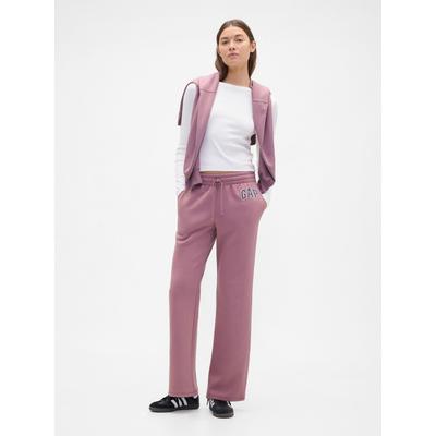 Gap Purple Flared Logo Fleece Joggers