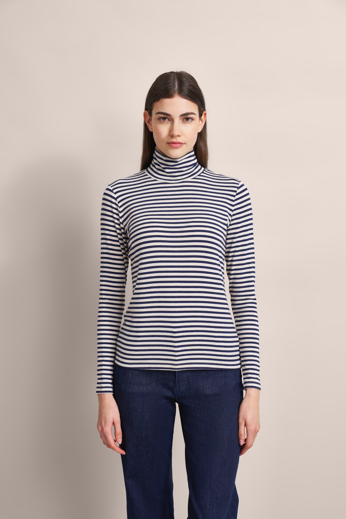 Bugatti Damen Langarmshirt mit Ringeln Image
