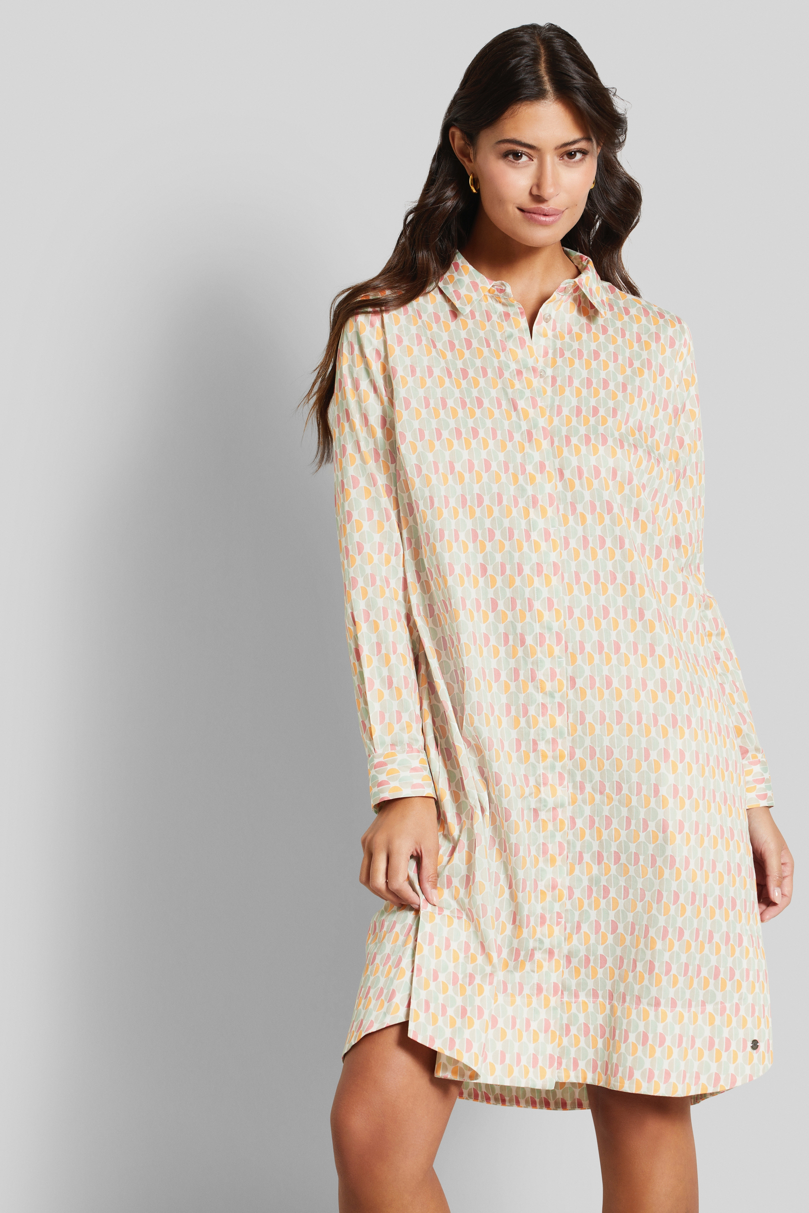 Bugatti Damen Hemdblusenkleid mit seitlichen Taschen Image