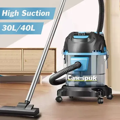 Electric High Suction Shop Vacuum Cleaner Bucket-Type Wet/Dry Vacuum for Malls Warehouses Car Washes Strong Cleaning Power