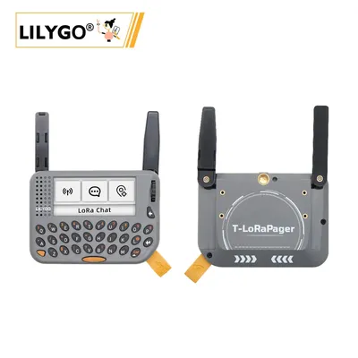 LILYGO® T-LoRa Pager ESP32-S3 Handheld IoT Device, 2.33" Display, QWERTY Keyboard, GPS NFC/RFID, SX1262 LoRa Versions, Al Sensor