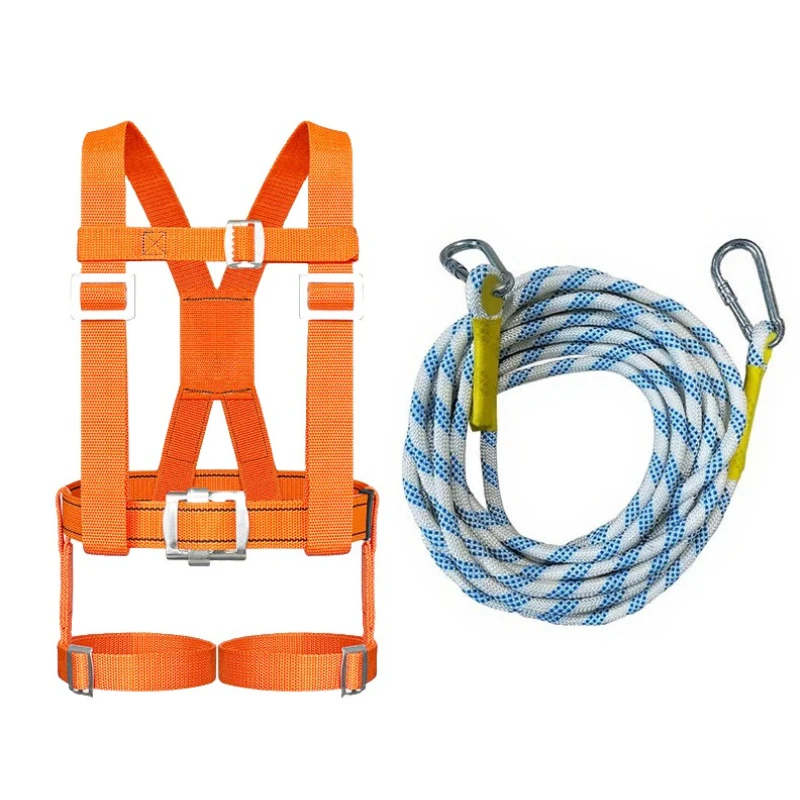 Ceinture de sécurité avec boucle, harnais de sécurité extérieur, ensemble de ceinture de sécurité pour demi-corps et tout le corps, gilets de sécurité réglables pour le travail à haute altitude
